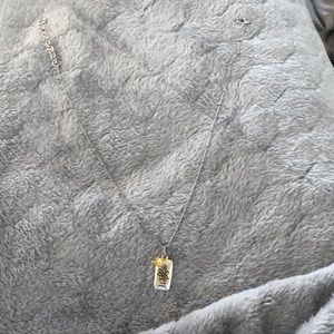 silver necklace, be yourself